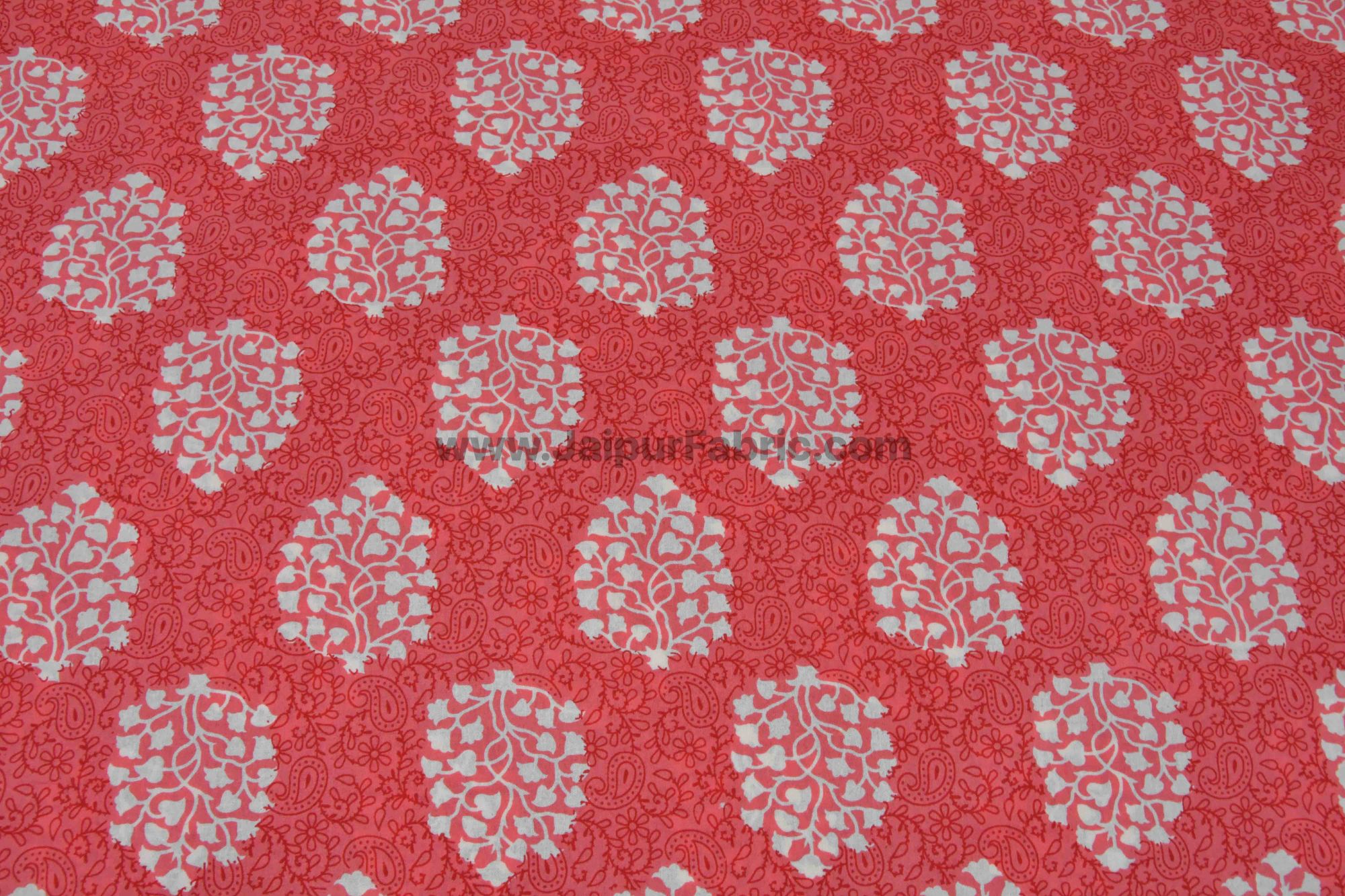 Pink Traditional Badge Double Bedsheet