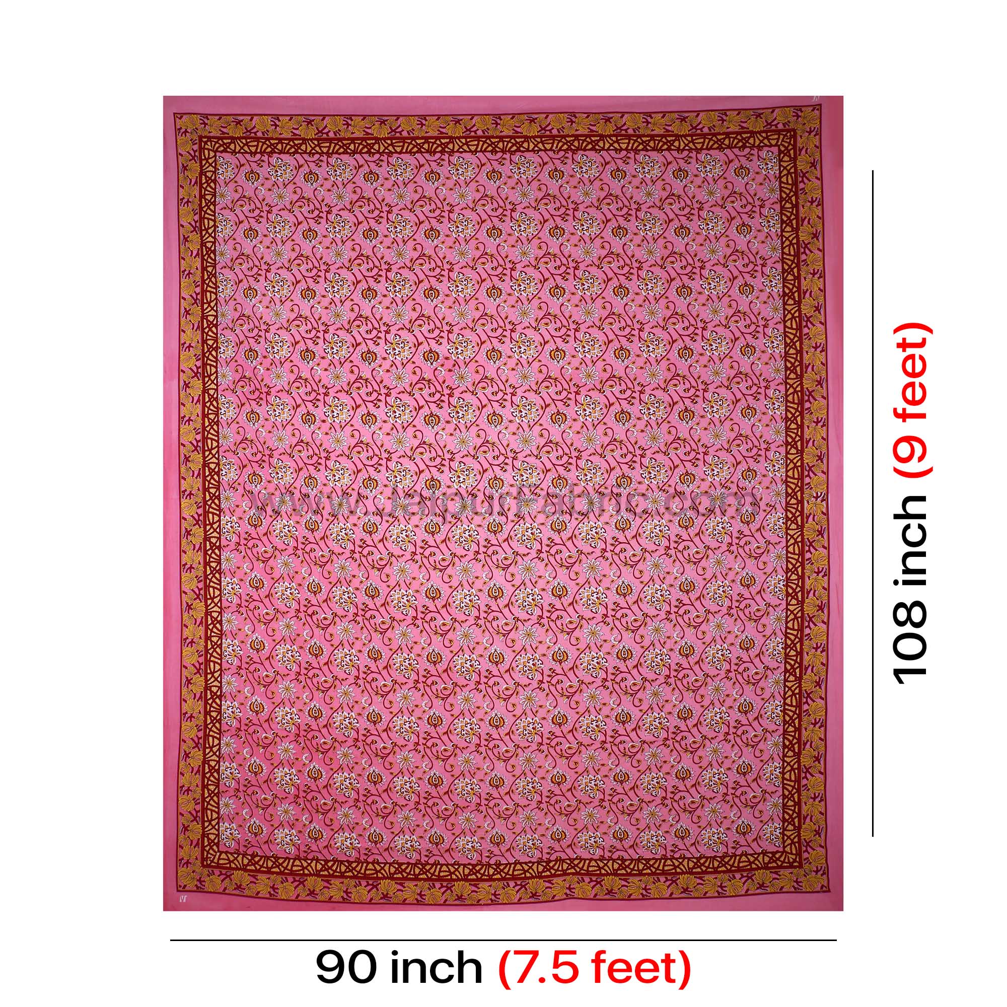 Pink Fiesta Drape Double Bedsheet