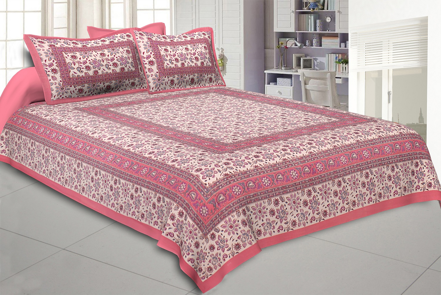 Vibrant Vibes Double Bedsheet