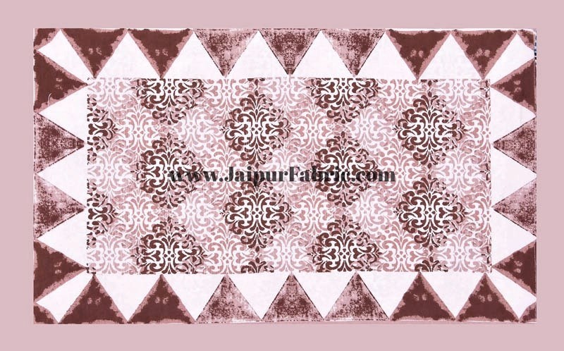 Traditional Delight Maroon Double Bedsheet