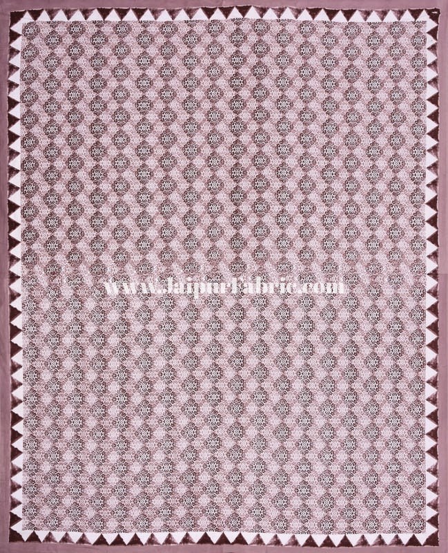 Traditional Delight Maroon Double Bedsheet