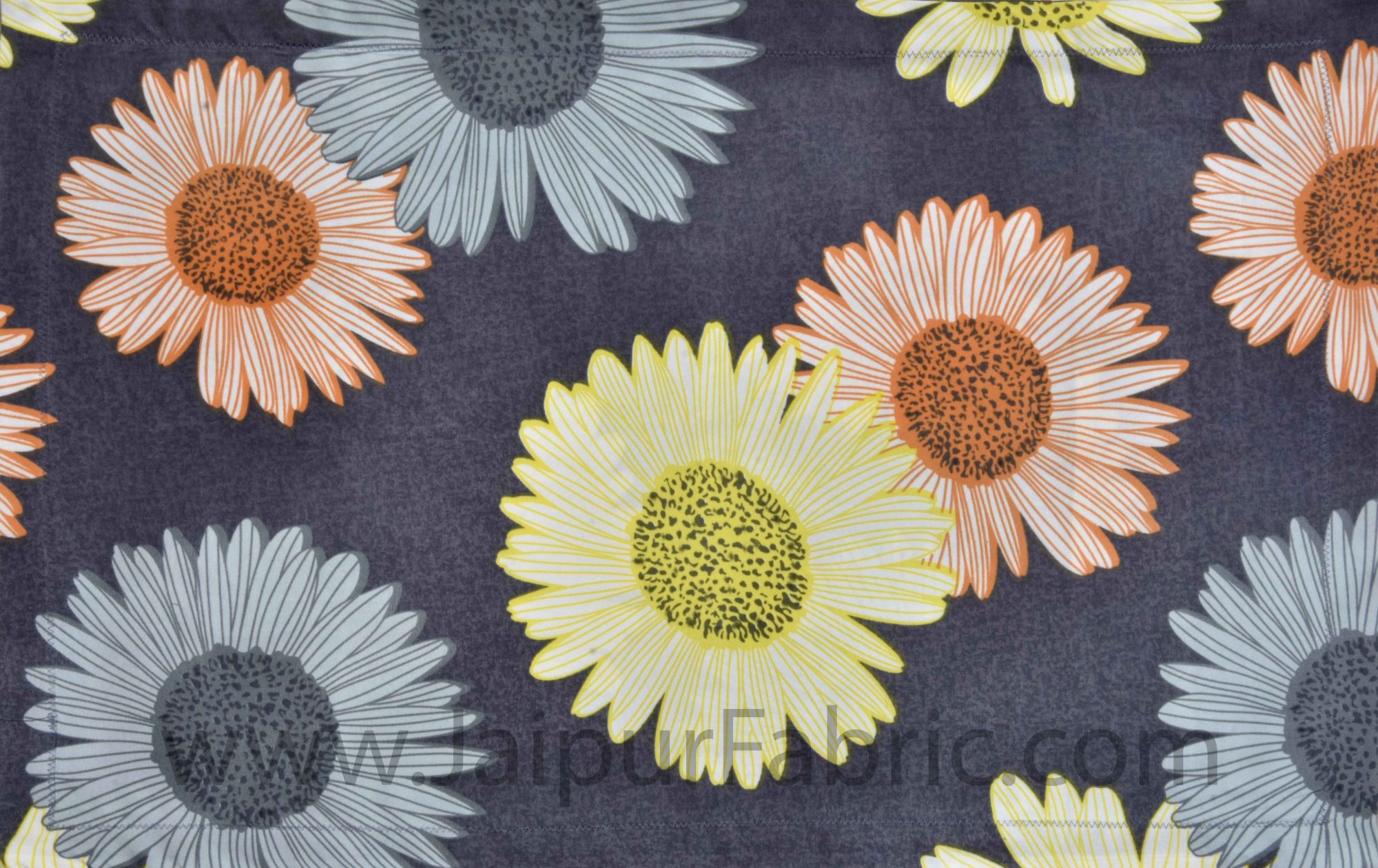 Daisy Flowers Colorful  Double Bedsheet