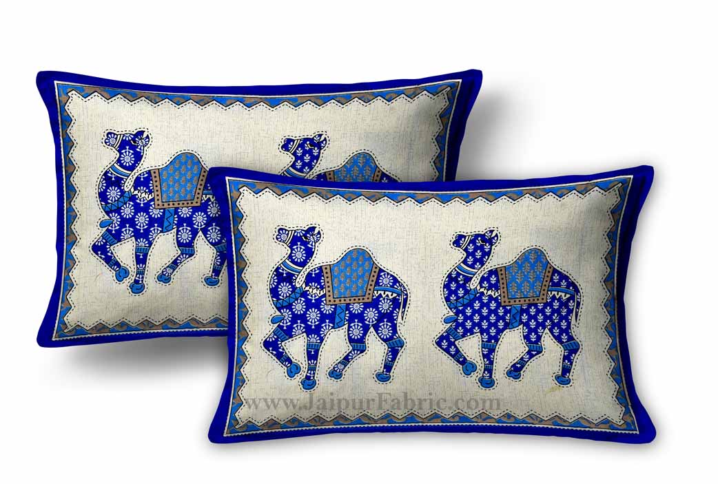 Blue Camel Caravan Double Bedsheet