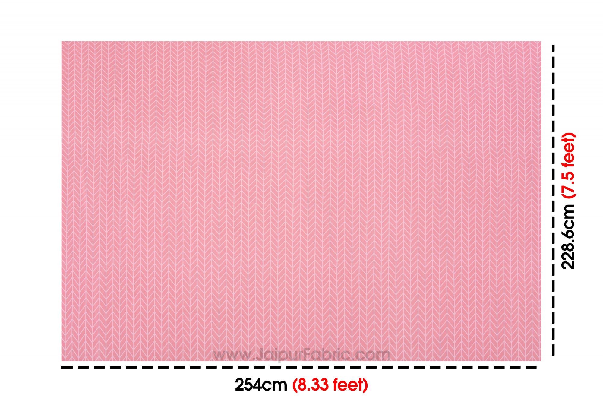 Baby Pink Super Soft Double Bedsheet