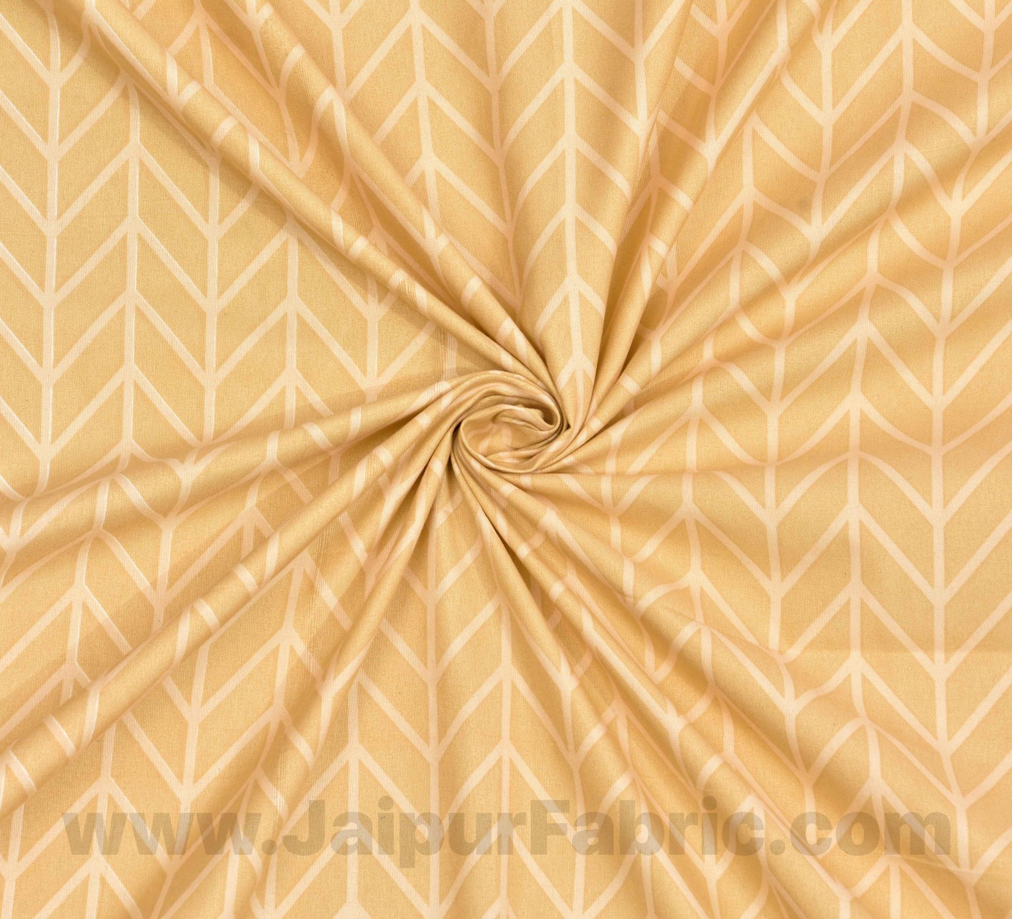 Creamish Gold Super Soft Double Bedsheet