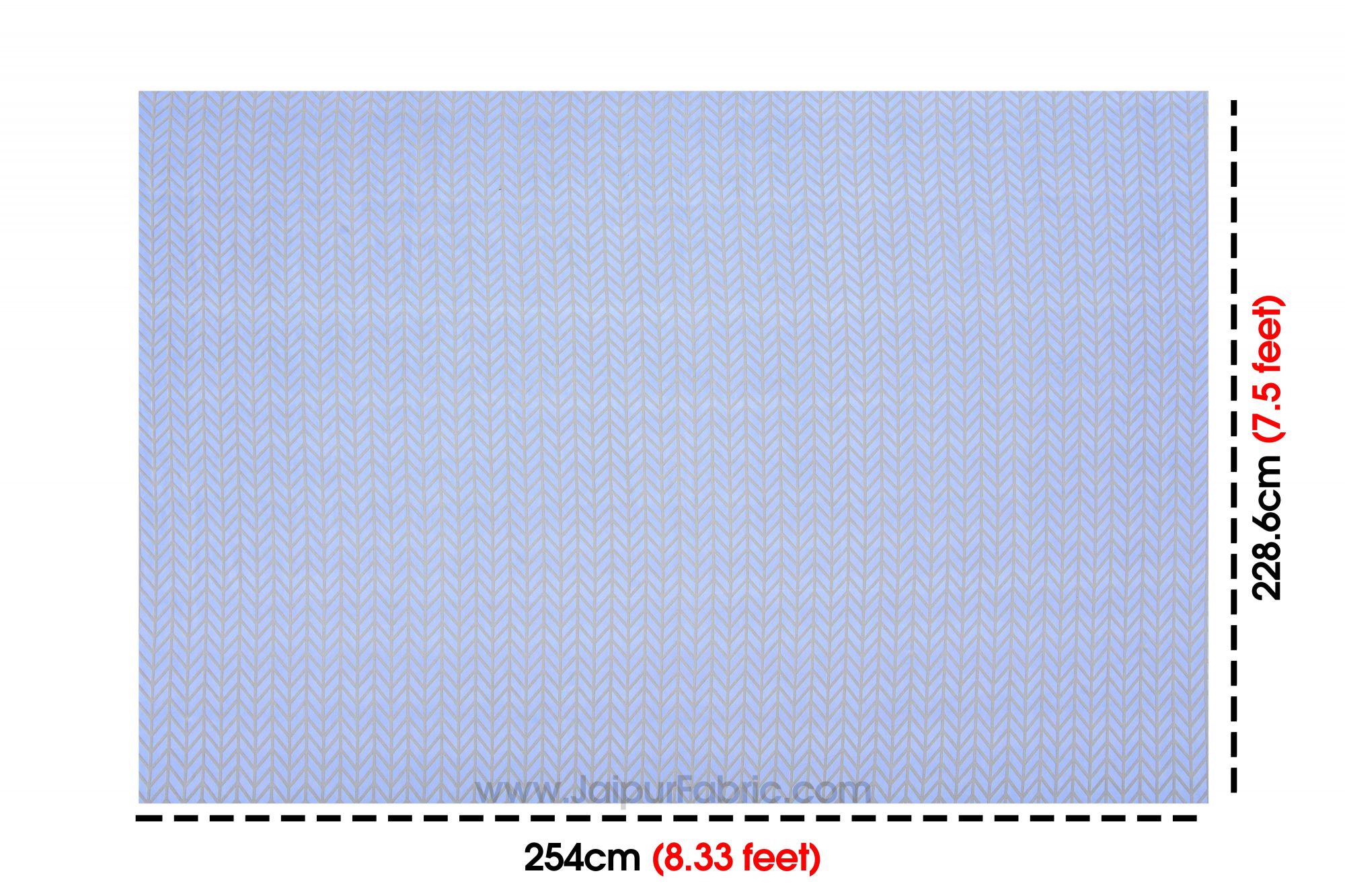 Sky Blue Super Soft Double Bedsheet