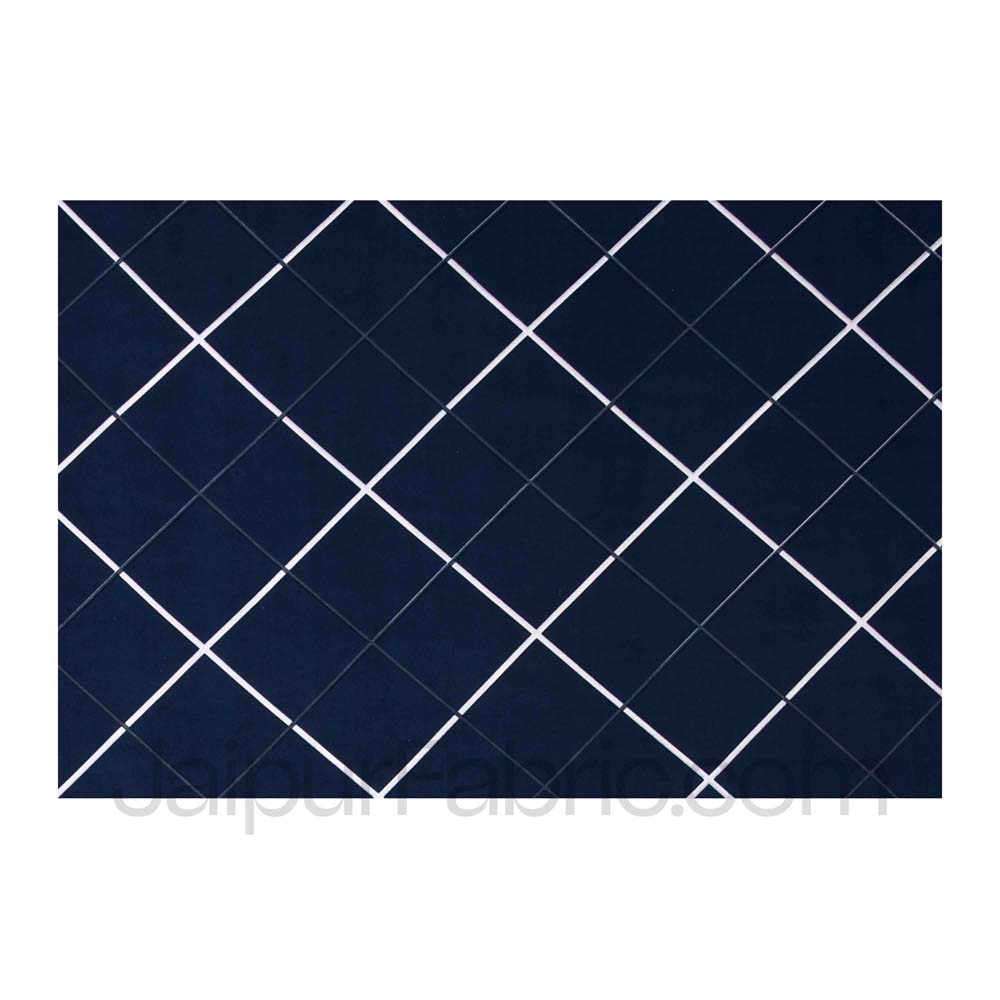 Navy Blue Lining Super Soft Double Bedsheet