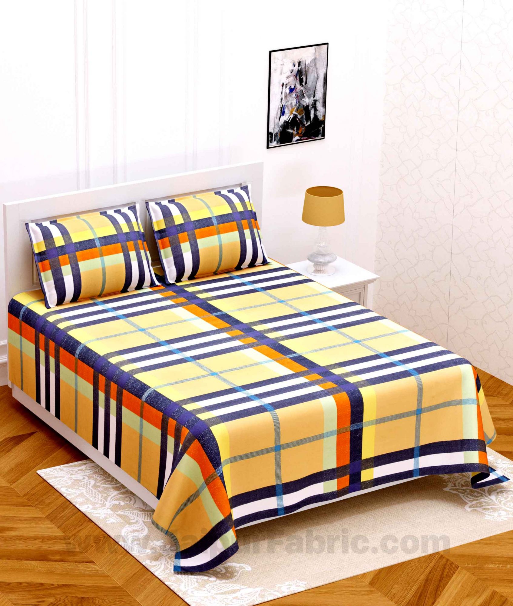 Check Pattern Super Soft Double Bedsheet