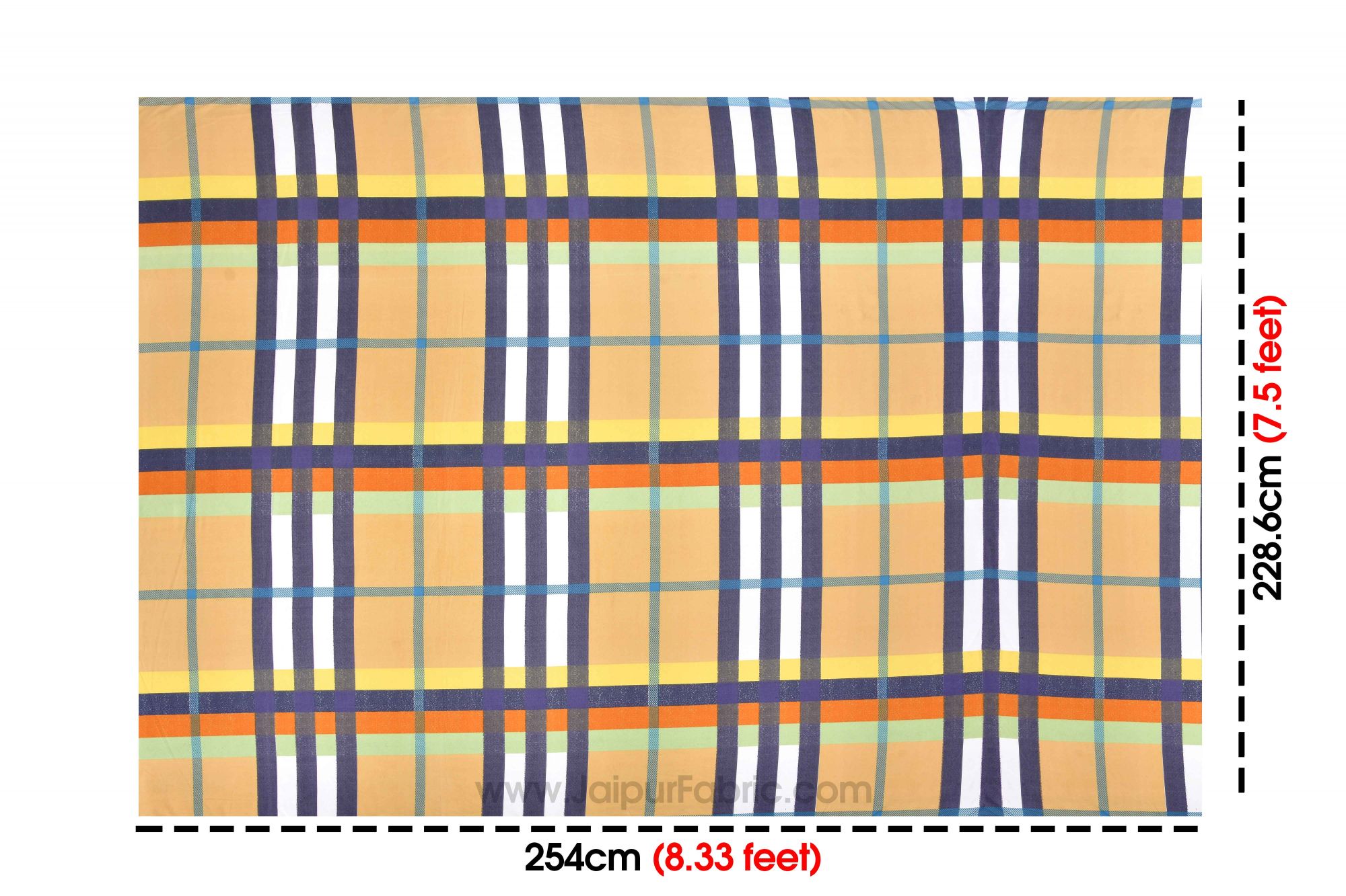 Check Pattern Super Soft Double Bedsheet