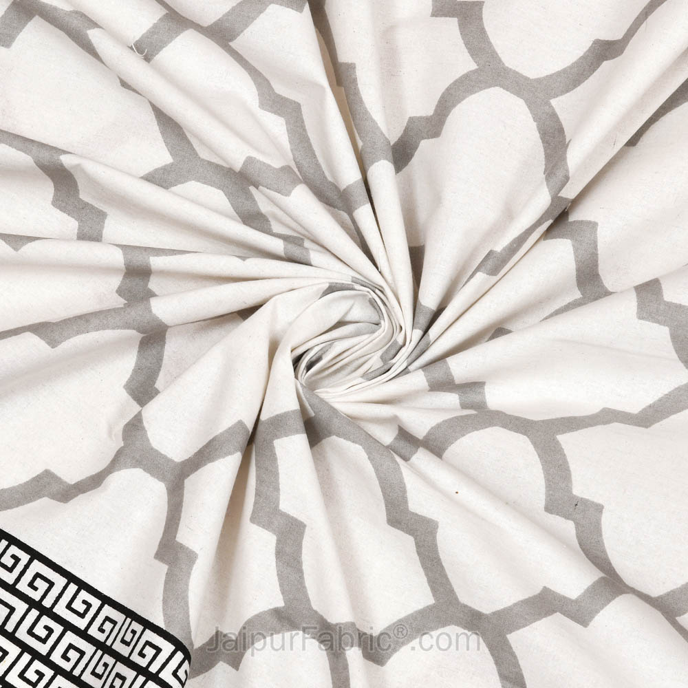 Hypnotic Trap Grey Double Bedsheet