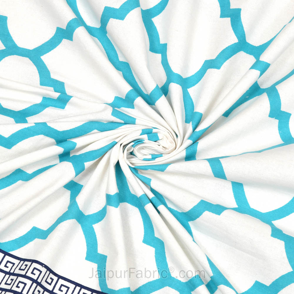 Hypnotic Trap Blue Double Bedsheet