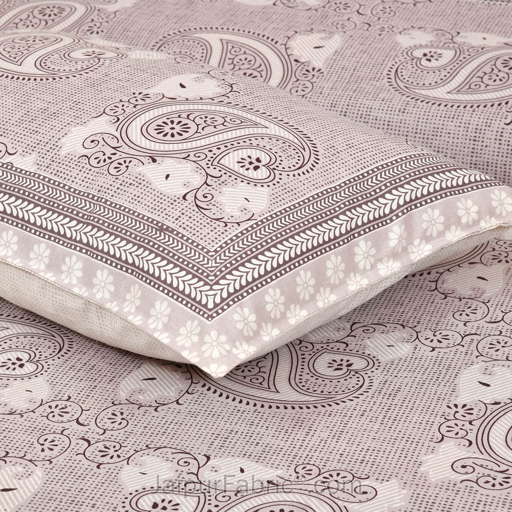 Paisley Art Tatva Jaipur Fabric Double Bed Sheet