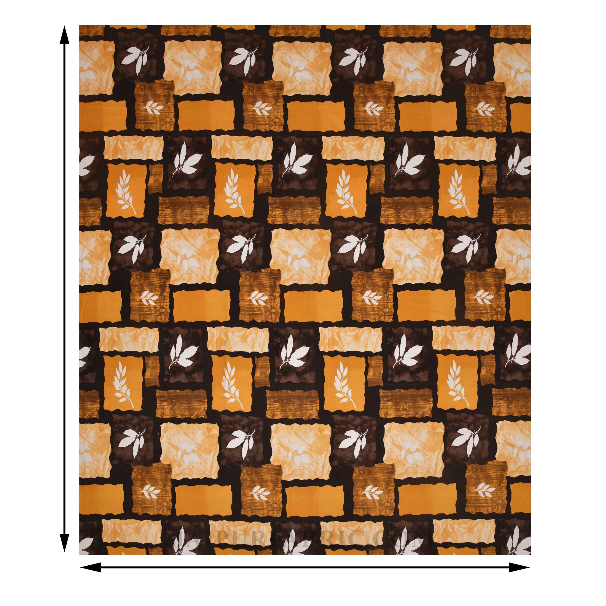 Stone Wall Brown Cotton Double Bedsheet