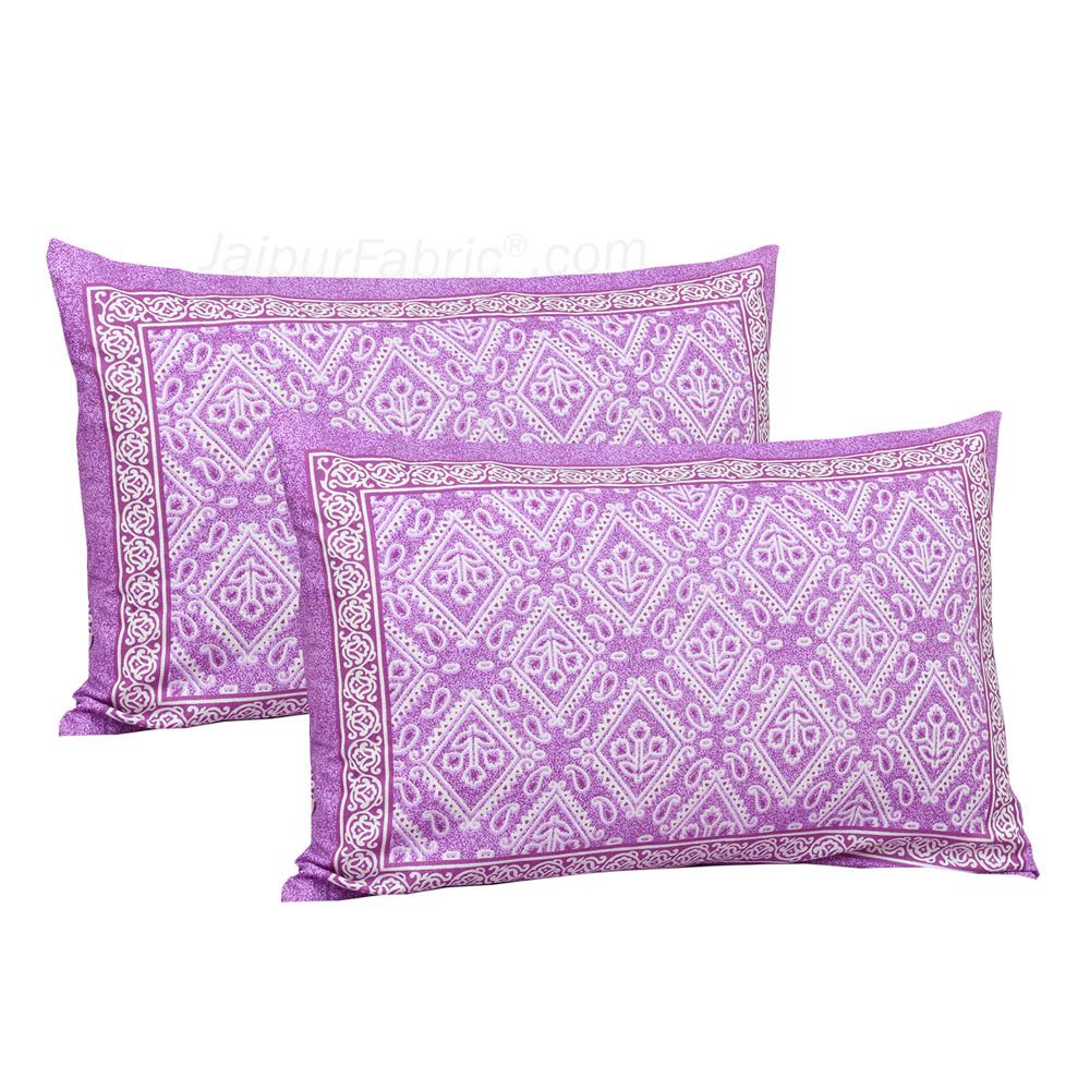 Purply Jaipur Fabric Double Bed Sheet