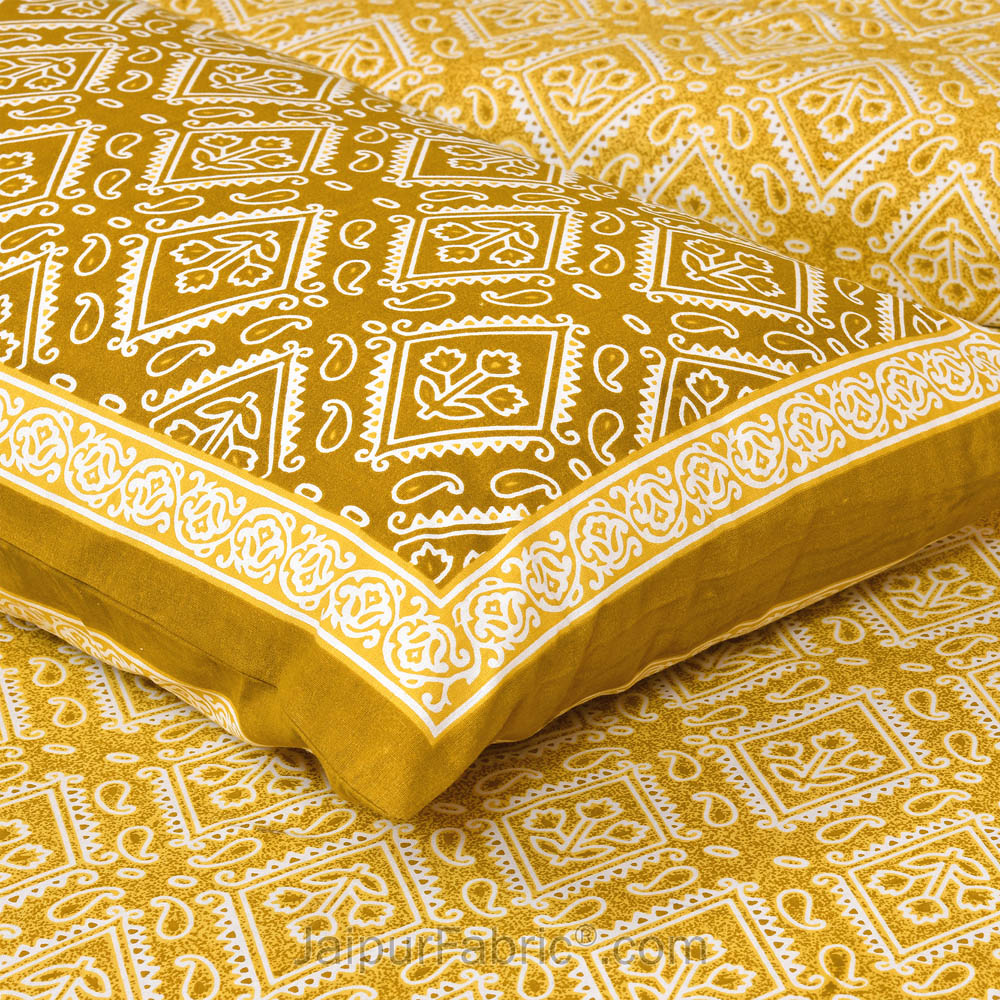 Caramely Jaipur Fabric Double Bed Sheet