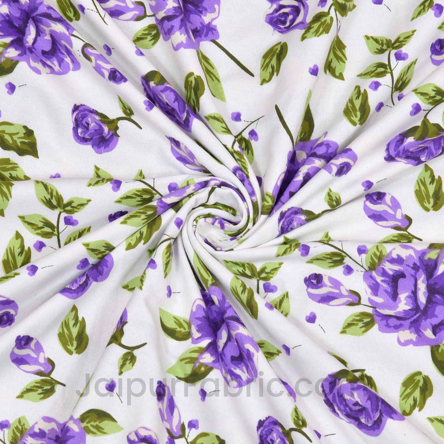 Lavendar Floral 150 GSM Reversible Double Bed Cotton AC Dohar