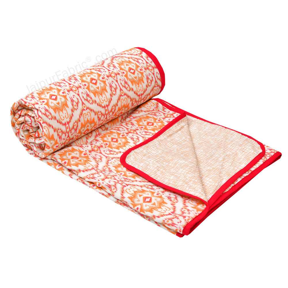 The Illusion Pinkish Double Bed Dohar Blanket