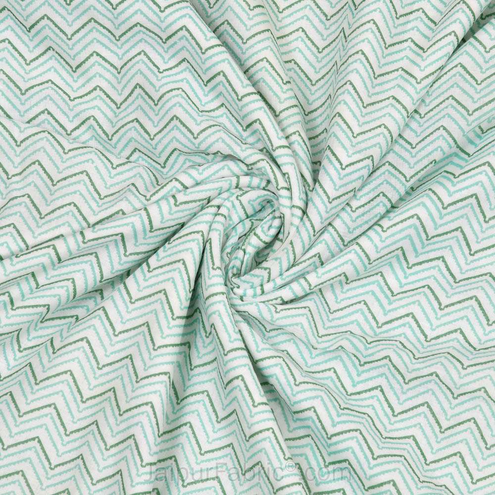 Jaal Darbar Green Double Bed Dohar Blanket