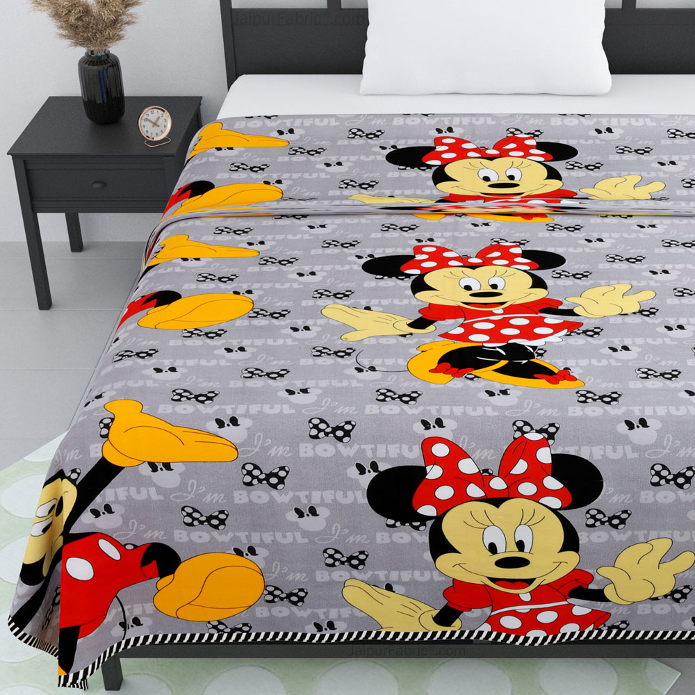 Mickey Mini Cotton Dohar for Kids Single Bed