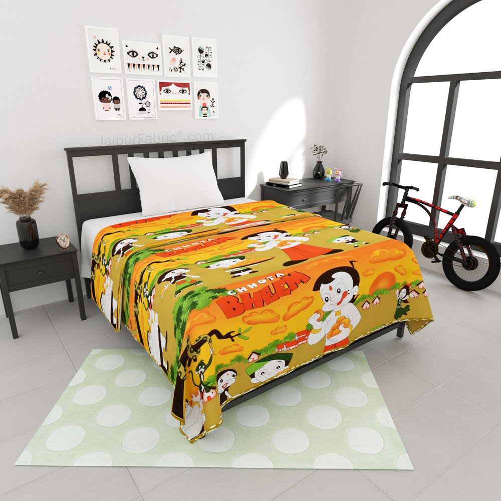 Chhota Bheem Cotton Dohar for Kids Single Bed