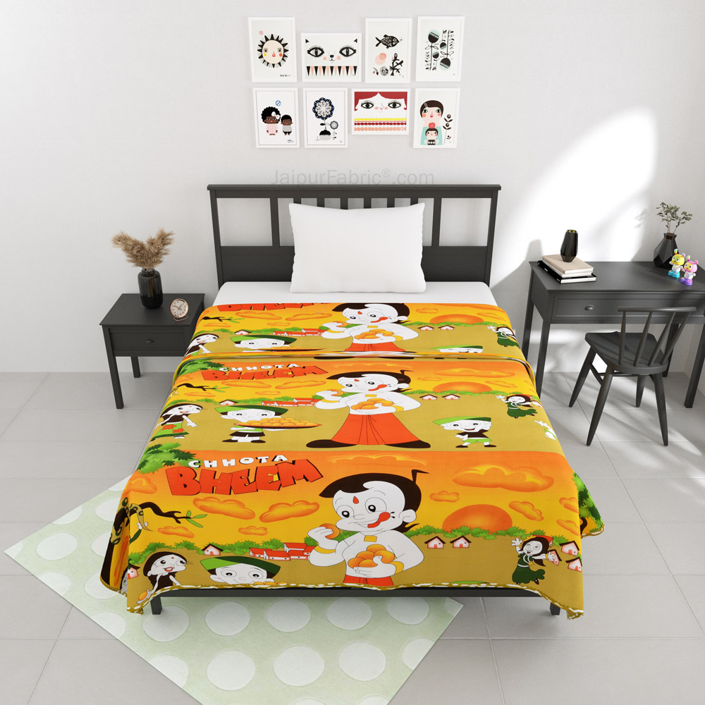 Chhota Bheem Cotton Dohar for Kids Single Bed