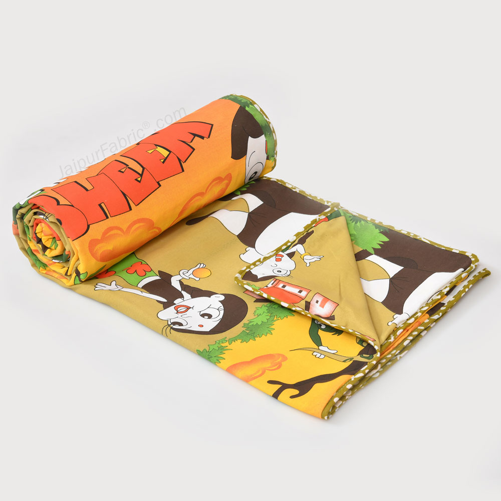 Chhota Bheem Cotton Dohar for Kids Single Bed