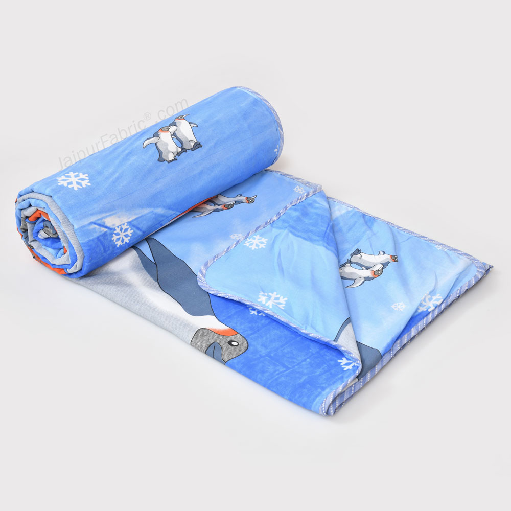 Doraemon Cotton Dohar for Kids Single Bed