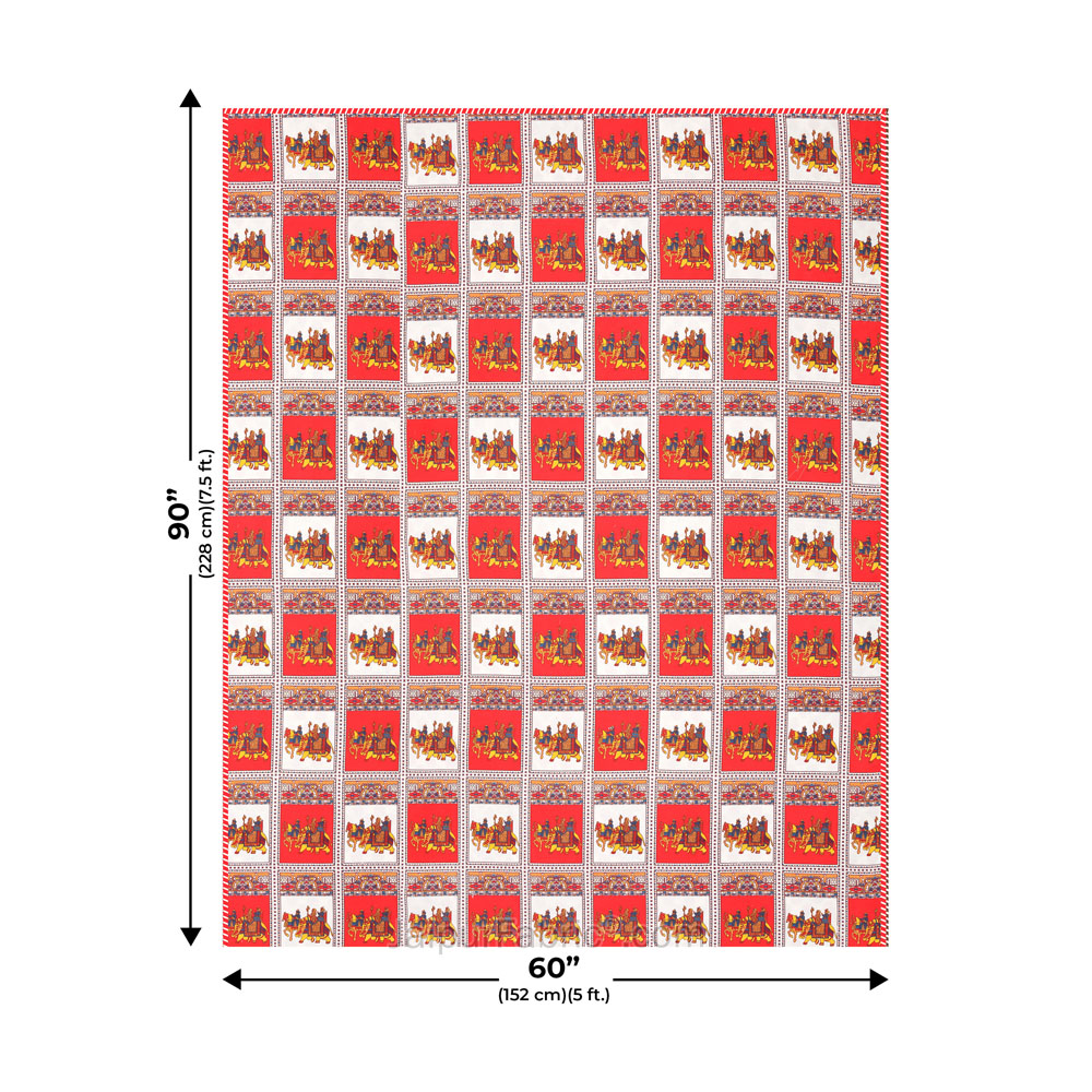 Royal Sanganeri Pure Cotton Reversible Single Bed AC Quilt Dohar