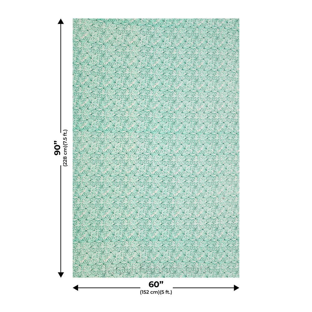 Geometricity Green Single Bed Dohar Blanket