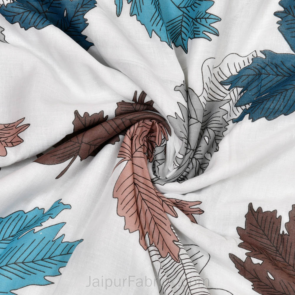 Maple Leaf MultiColor Single Bed Dohar Blanket