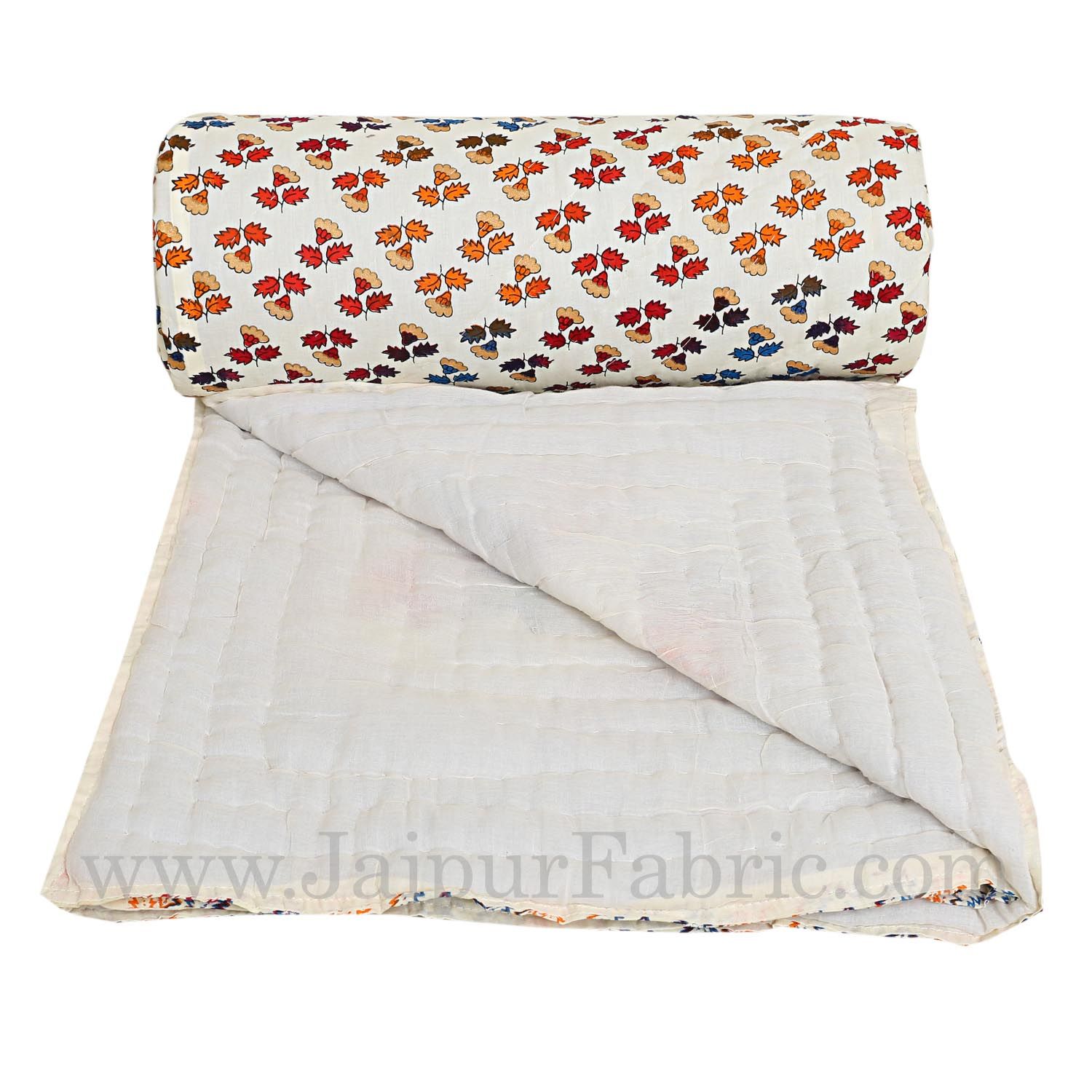 Jaipur Razai Double Bed With Satrangi Elephant Pattern Combo Pack