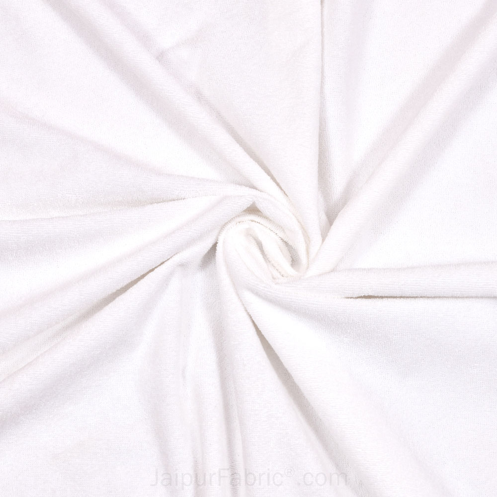 Heavy Quality White Terry Cotton Waterproof and Elastic Fitted Through Out Double Mattress Protector