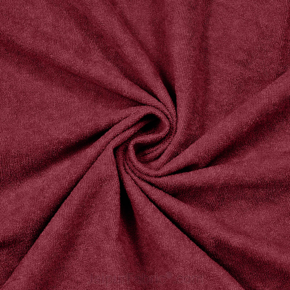 Heavy Quality Maroon Terry Cotton Waterproof and Elastic Fitted Water Resistant Ultra Soft Double Mattress Cover