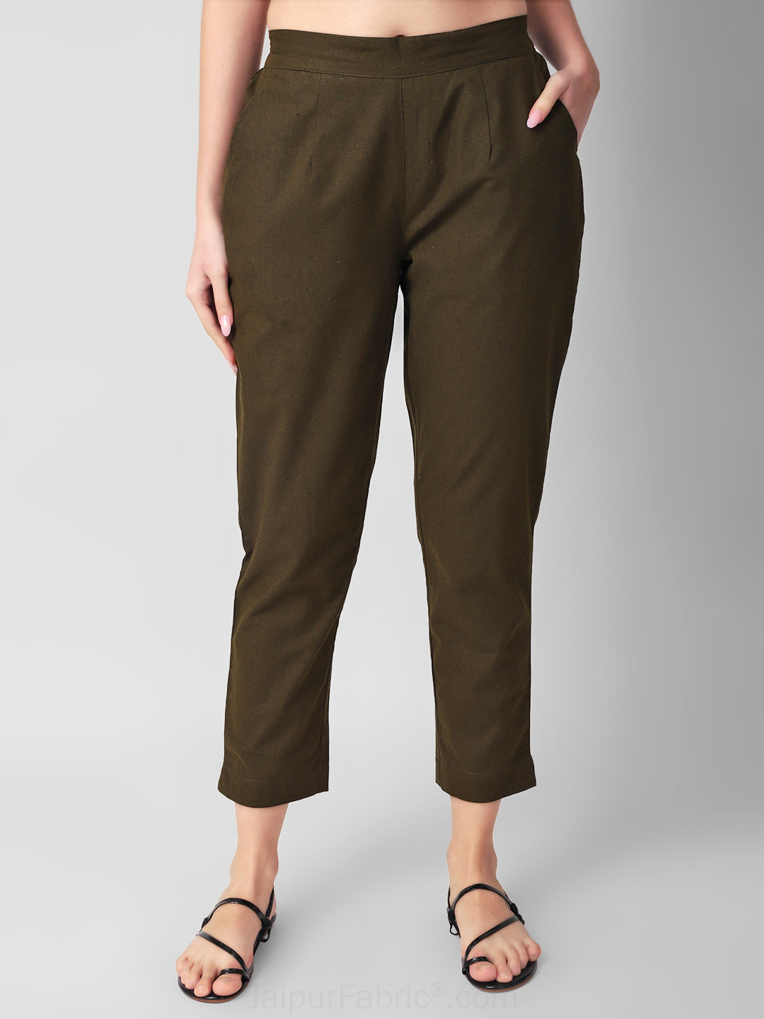 Olive Sage Grove Women Cotton Pants casual and semi formal daily trousers