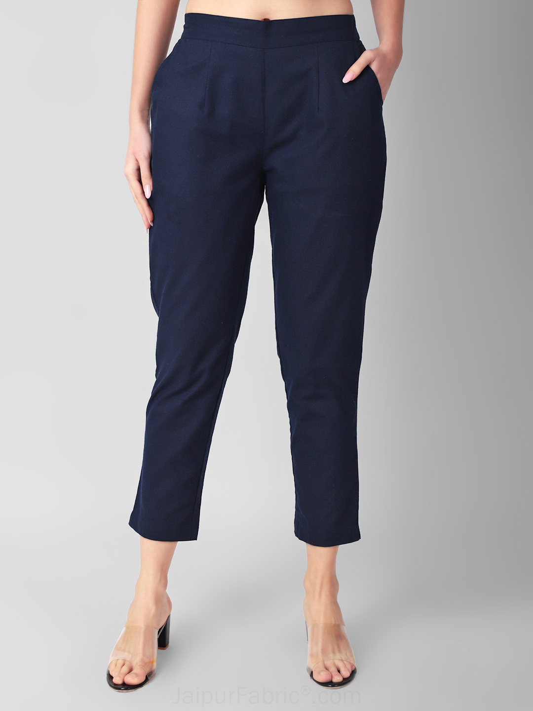 Navy Blue Women Cotton Pants casual and semi formal daily trousers