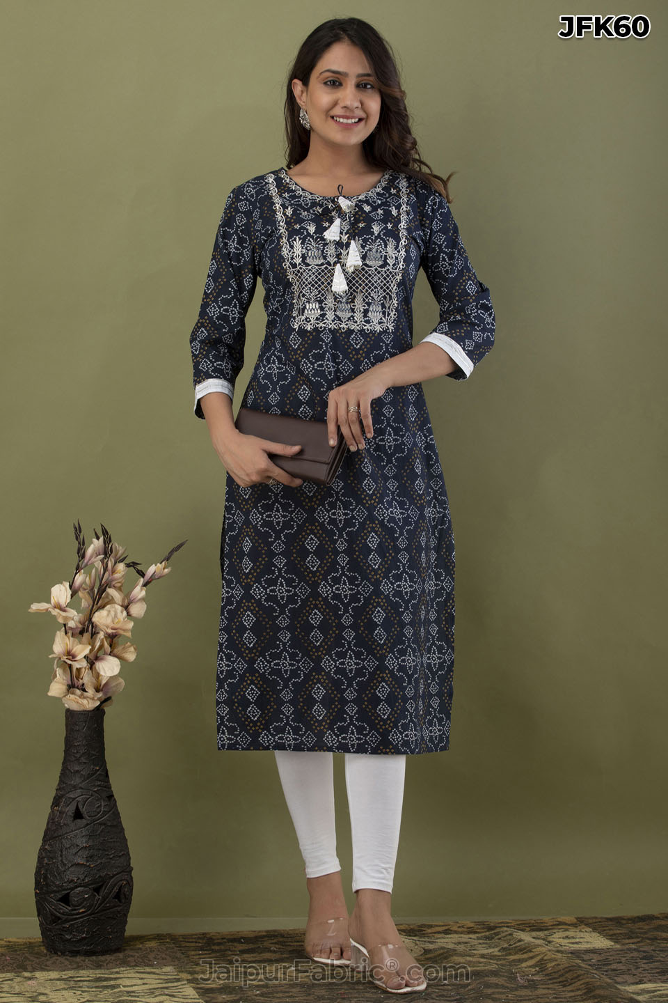 Black Cotton Kurti