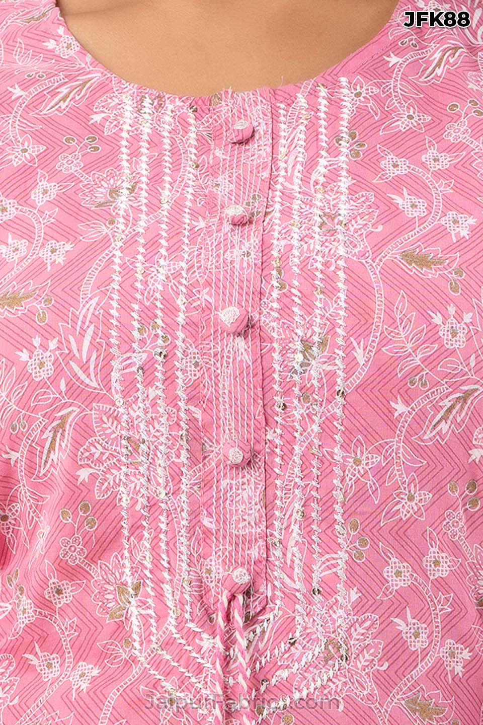 Pink Cotton Kurti