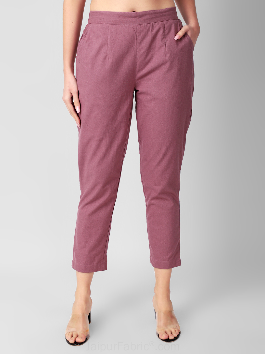 Berry Blush Women Cotton Pants casual and semi formal daily trousers