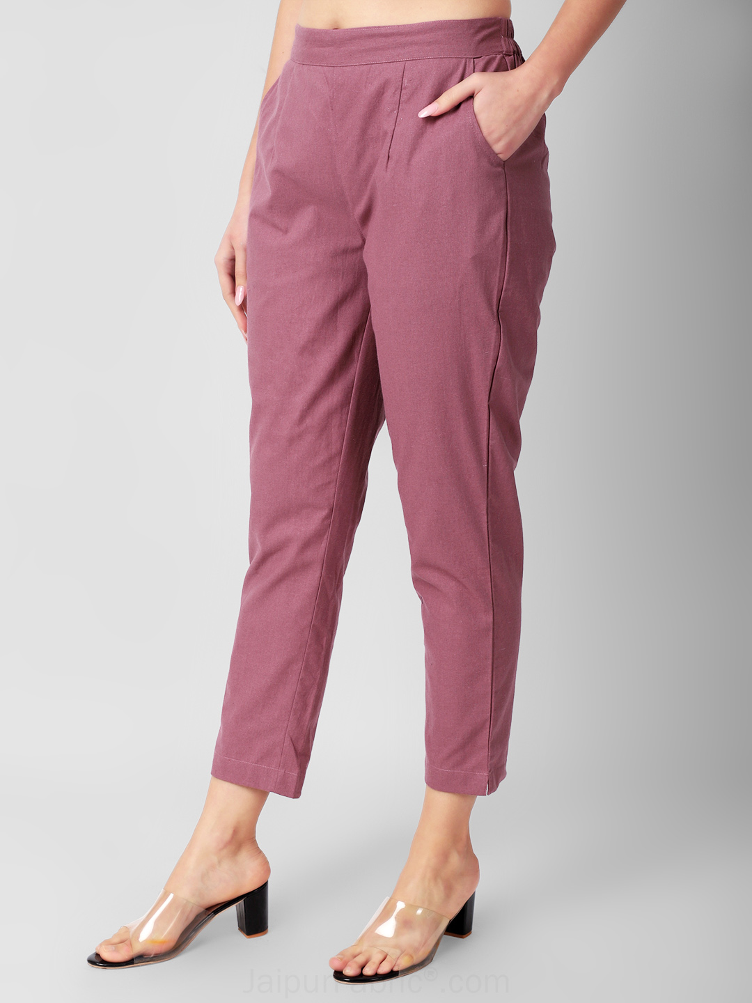 Berry Blush Women Cotton Pants casual and semi formal daily trousers