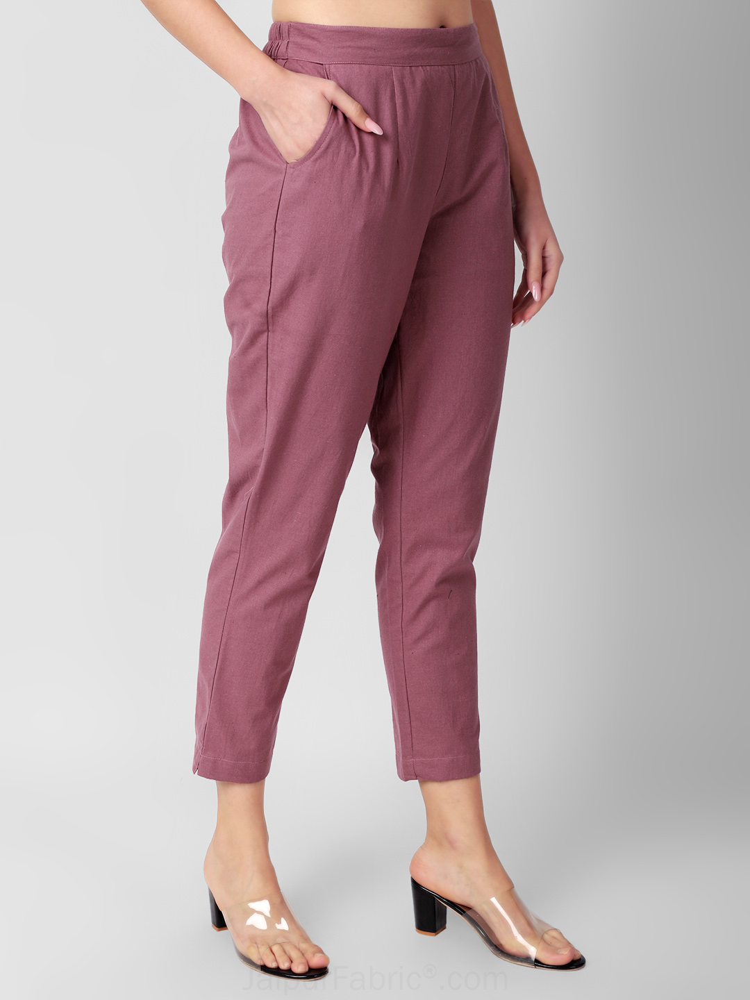 Berry Blush Women Cotton Pants casual and semi formal daily trousers