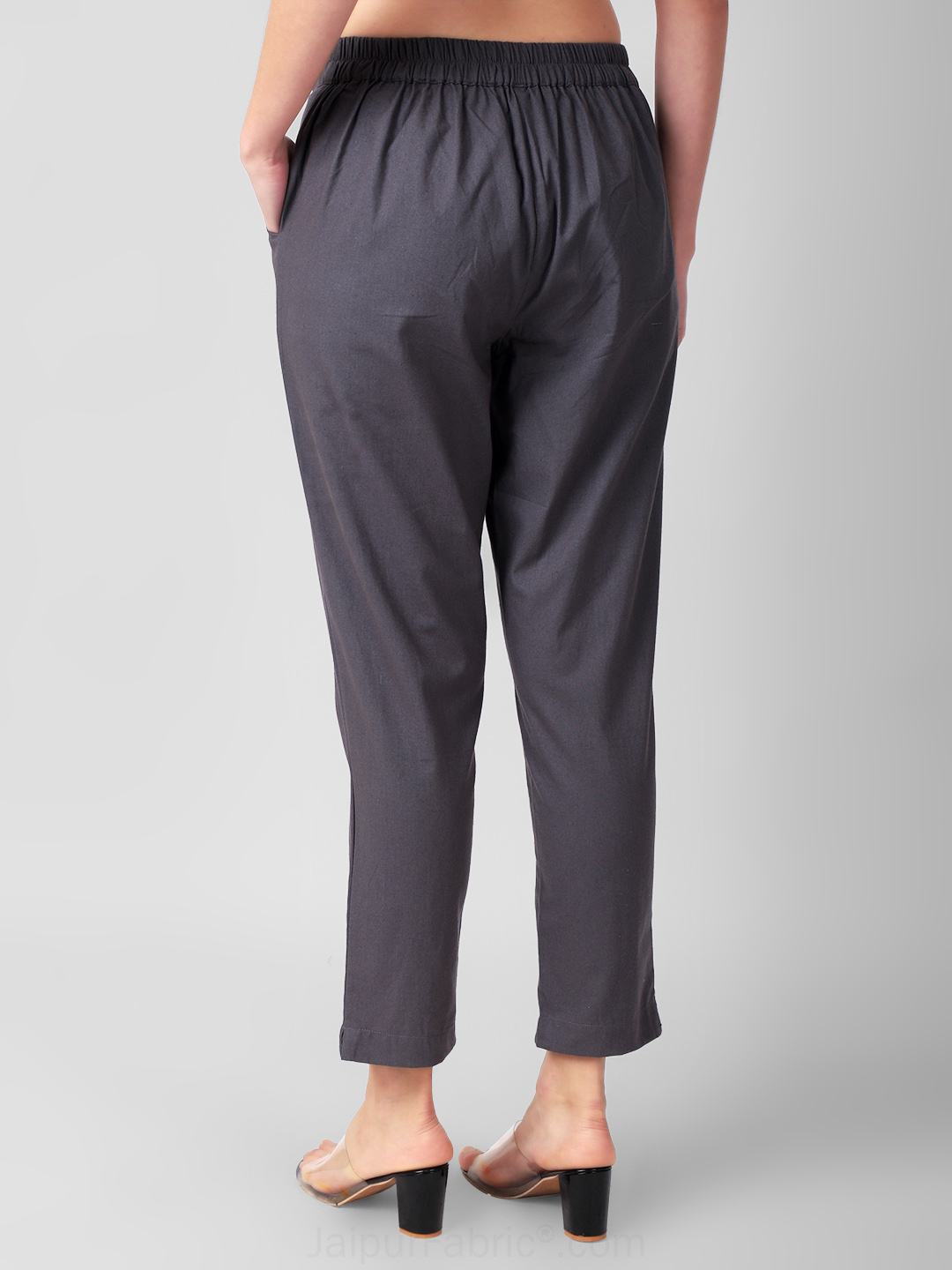 Slate Grey Women Cotton Pants casual and semi formal daily trousers