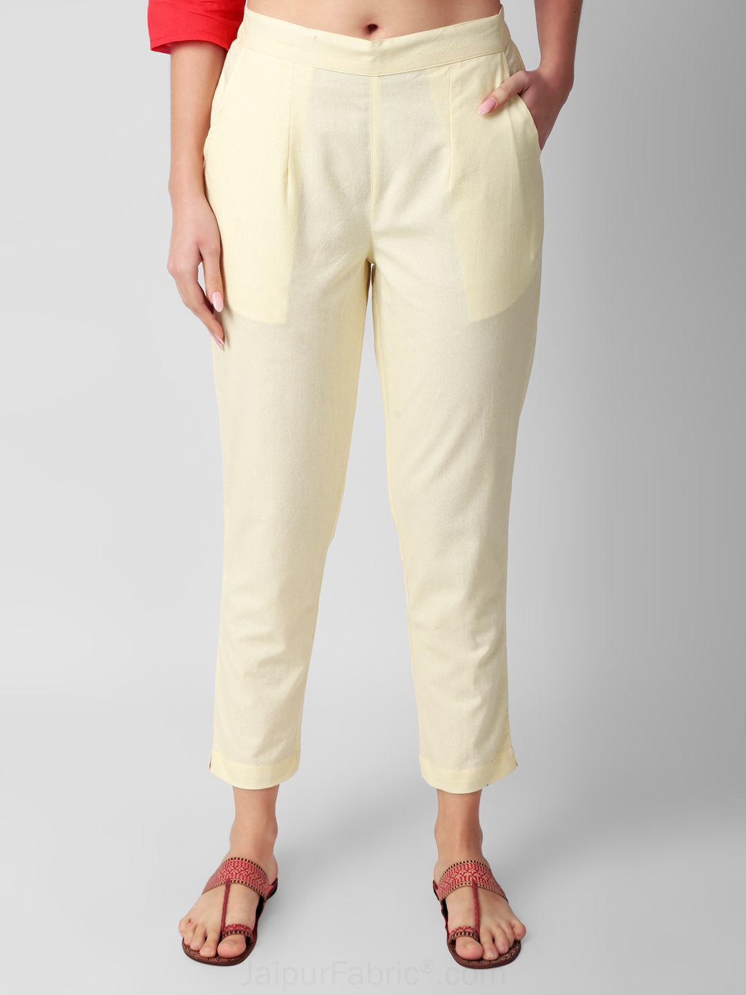 Ivory Vanilla Women Cotton Pants casual and semi formal daily trousers