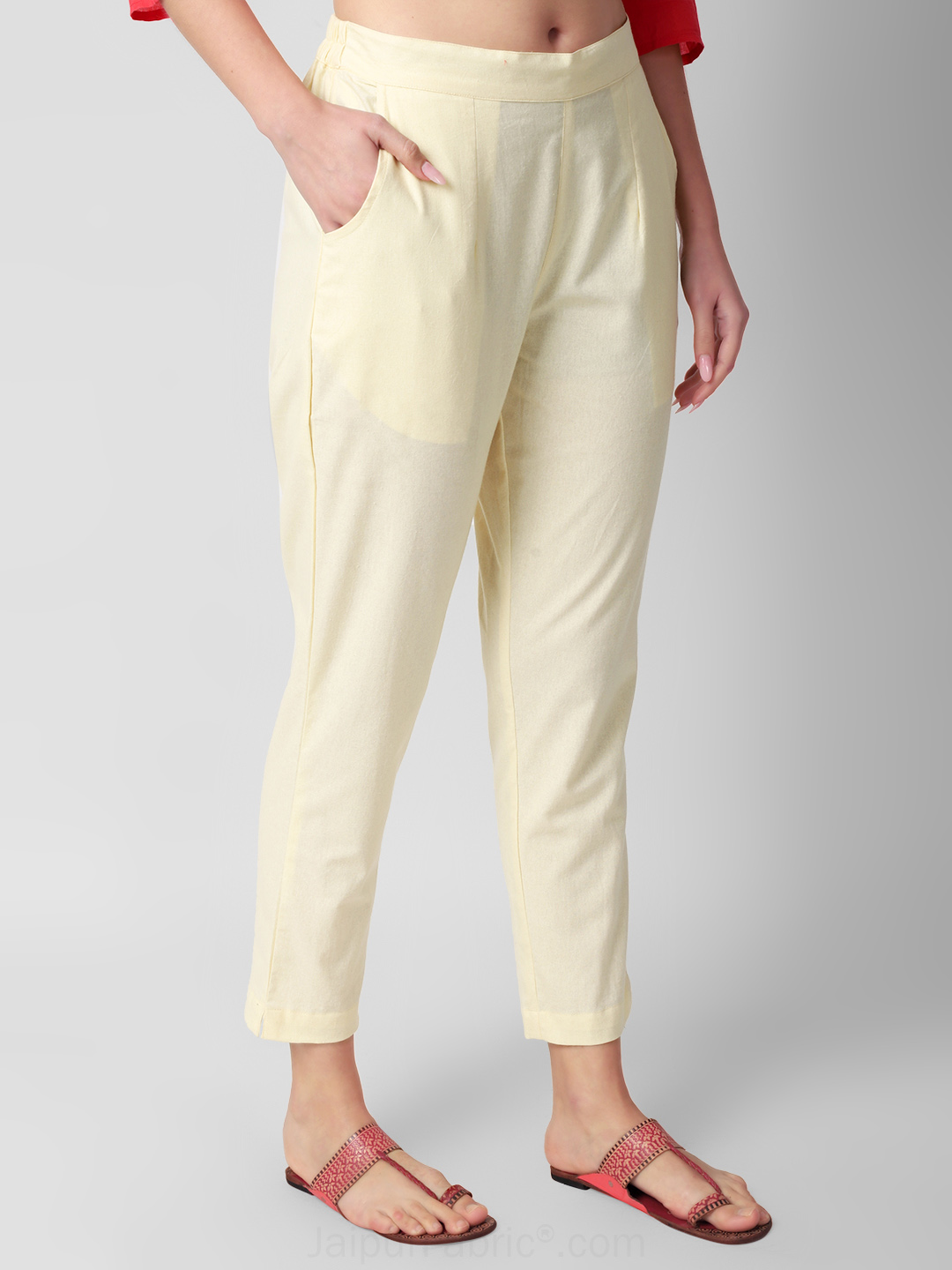 Ivory Vanilla Women Cotton Pants casual and semi formal daily trousers