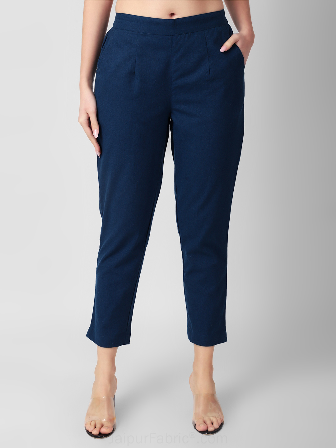 Indigo Hues Women Cotton Pants casual and semi formal daily trousers