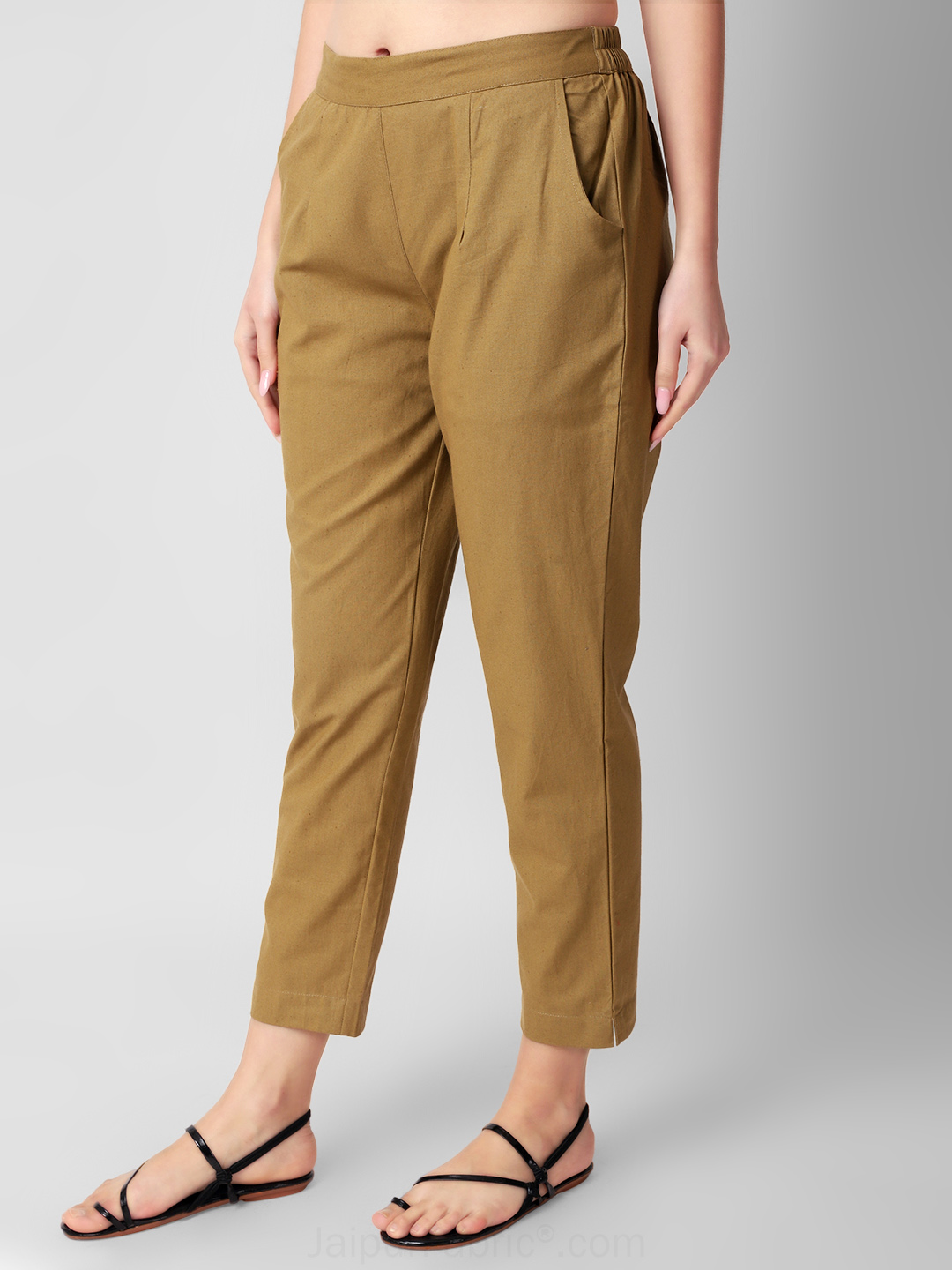 Tortilla Brown Women Cotton Pants casual and semi formal daily trousers