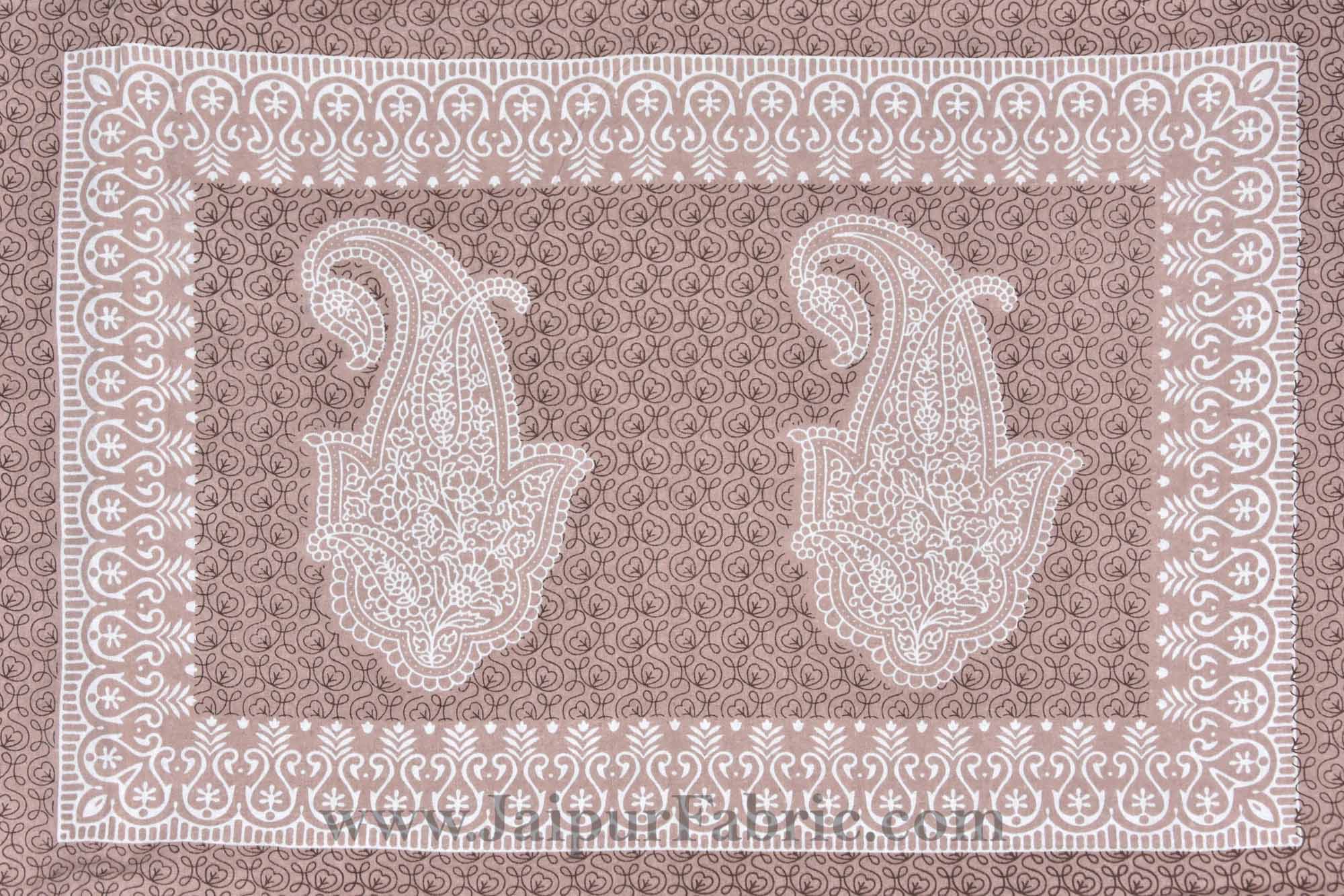 Peerless Paisley On Sandy Brown Bedsheet