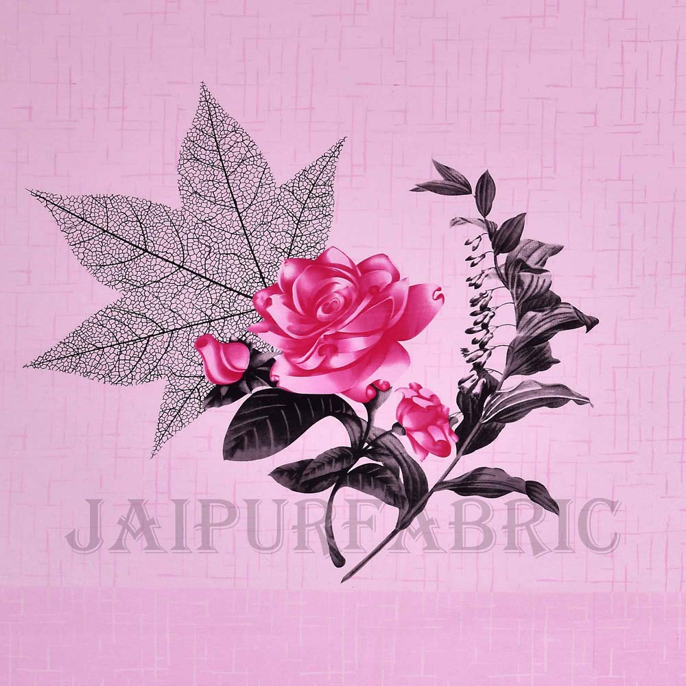 Lovely Rose Pink Pure Cotton King Size Bedsheet