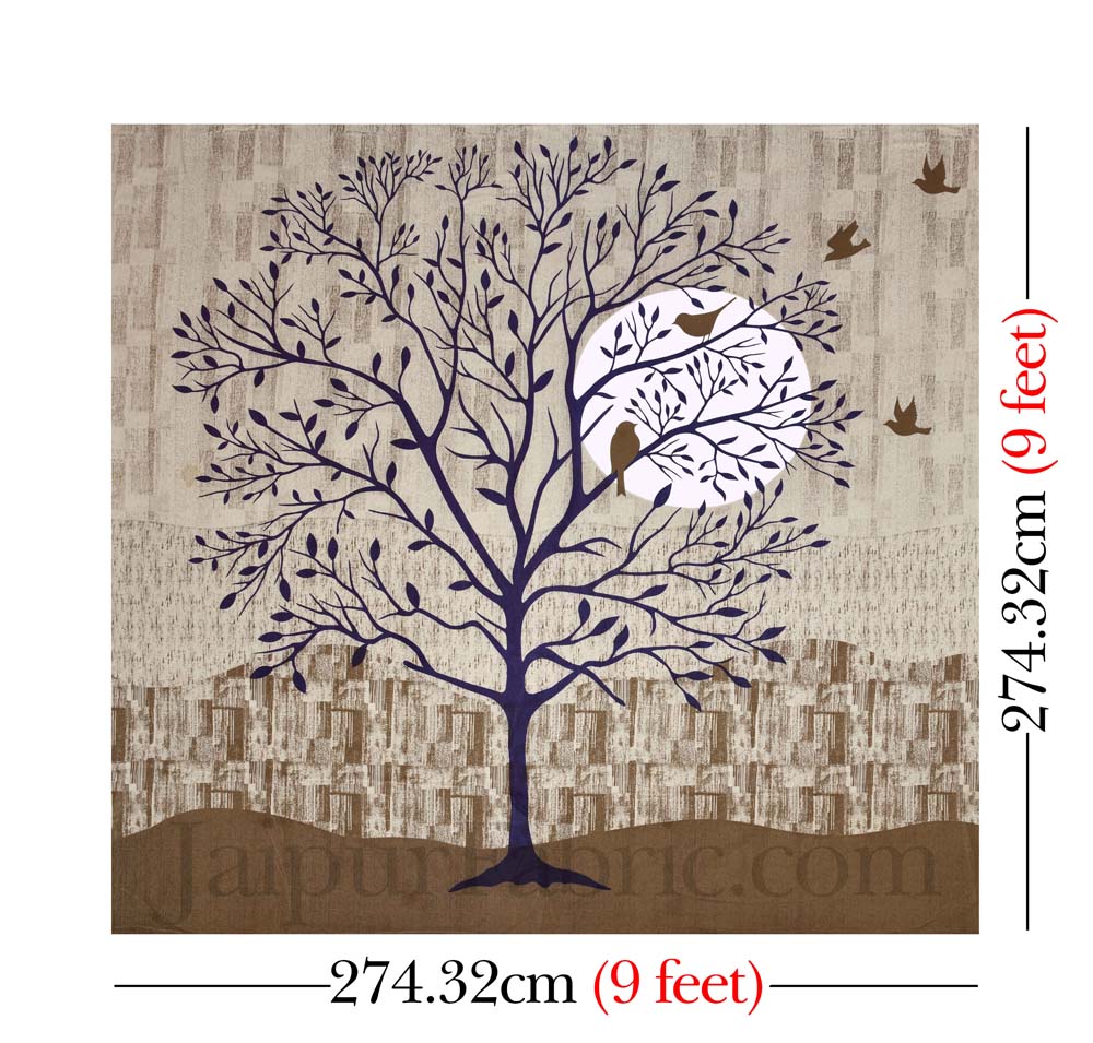 Procian Print Scenic Nature Earth Pure Cotton King Size Bedsheet