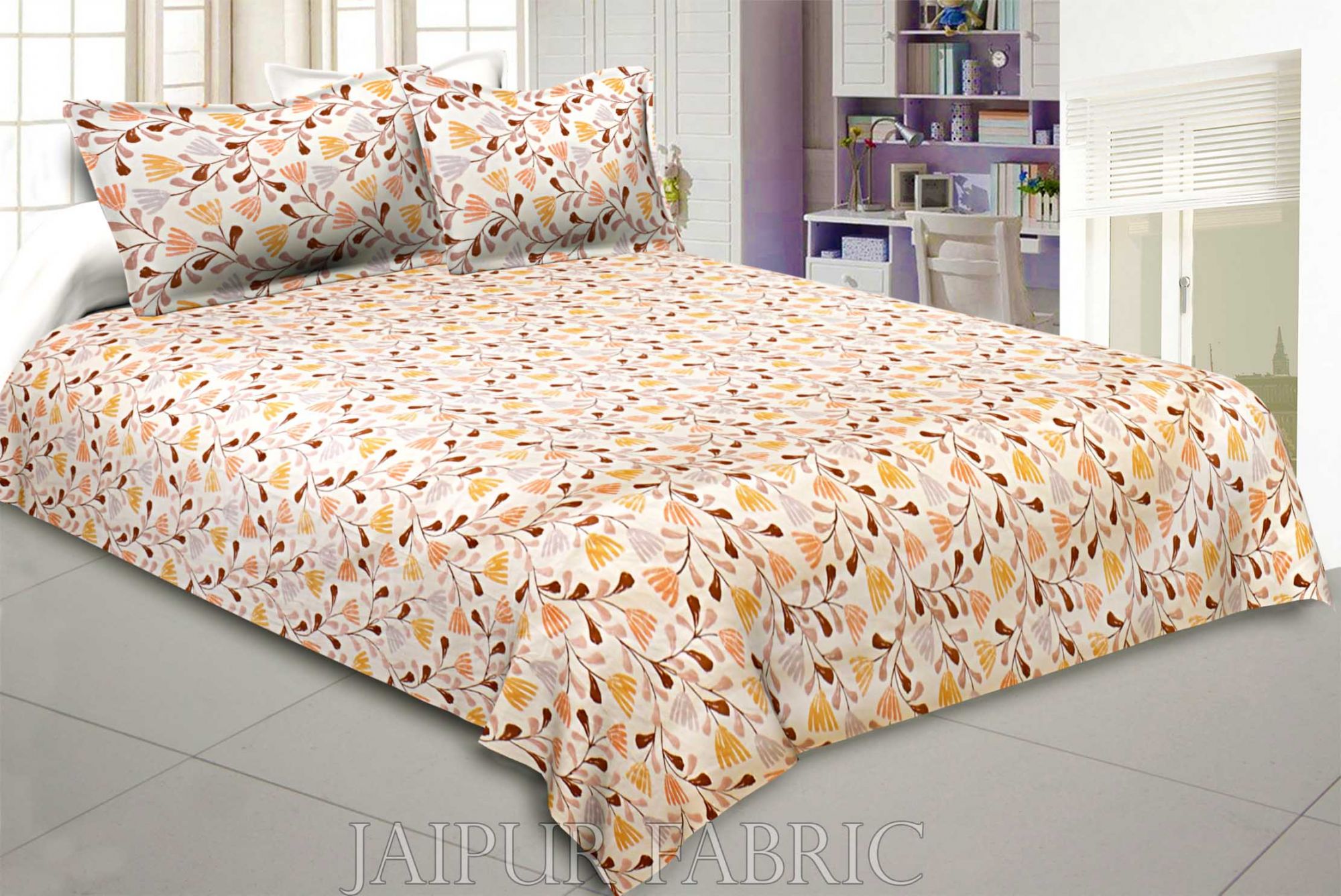 Lata Climber King Size Double BedSheet