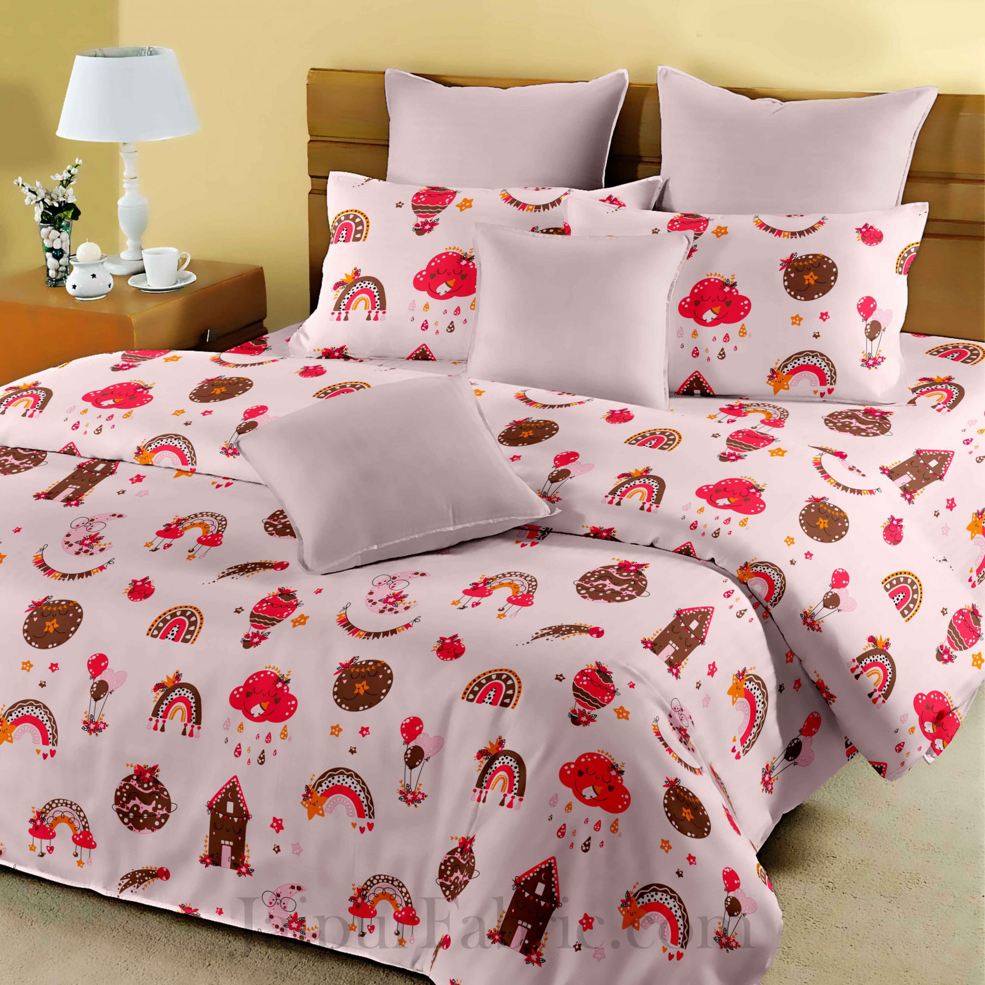 Kids Magical World Light King Size Bedsheet